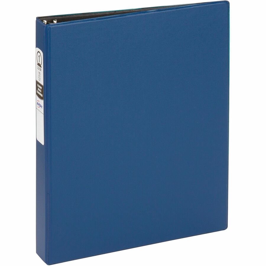 Avery® Economy Binder - 1" Binder Capacity - Letter - 8 1/2" x 11" Sheet Size - 175 Sheet Capacity - 3 x Round Ring Fastener(s) - 2 Internal Pocket(s) - Vinyl - Royal Blue - Recycled - Non Locking Mechanism - 1 Each