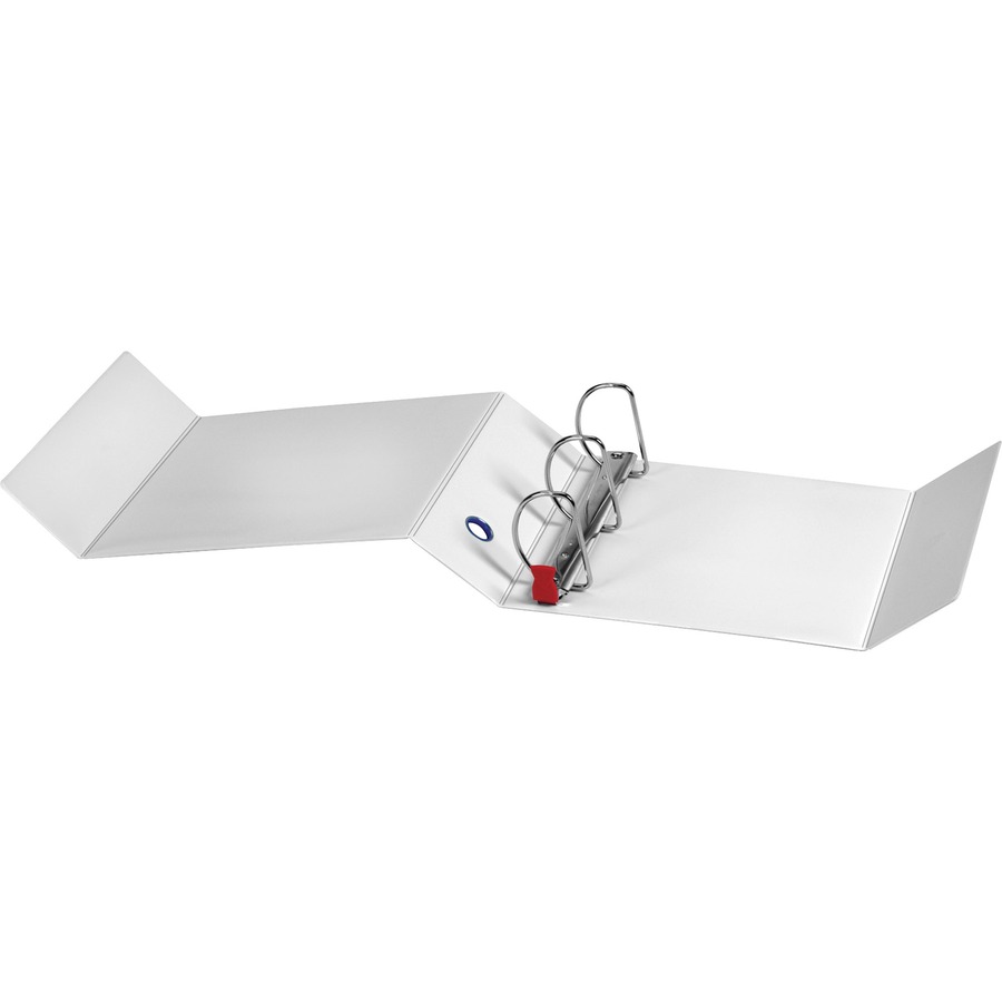 Cardinal FreeStand Easy Open Slant-D Ring Binder - 4" Binder Capacity - Letter - 8 1/2" x 11" Sheet Size - 775 Sheet Capacity - 3 3/8" Spine Width - 3 x D-Ring Fastener(s) - Polypropylene - White - 4.13 lb - Recycled - Magnetic Closure, PVC-free, Non-stick, Clear Overlay, One Touch Ring, Spine Label, Locking Mechanism, Finger Hole, Archival-safe - 1 Each