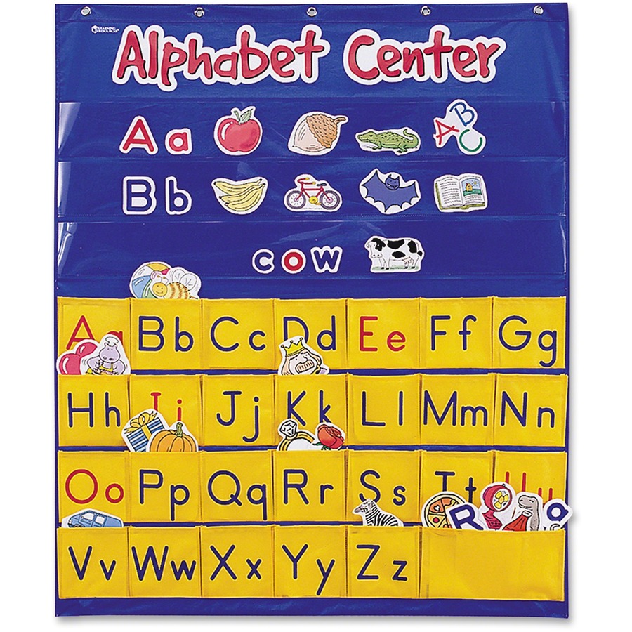 Learning Resources Alphabet Center Pocket Chart - Theme/Subject: Learning - Skill Learning: Alphabet, Picture Words, Word Building, Letter Sound, Visual, Uppercase Letters, Lowercase Letters, Vowels, Matching, Spelling, Consonant - 3  - 1 Each