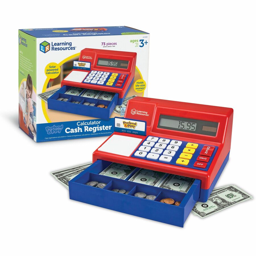 Pretend & Play Pretend Calculator/Cash Register - Theme/Subject: Learning - Skill Learning: Imagination, Money, Mathematics - 3-8 Year