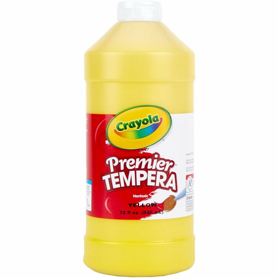 Crayola Premier Tempera Paint - 2 lb - 1 Each - Yellow