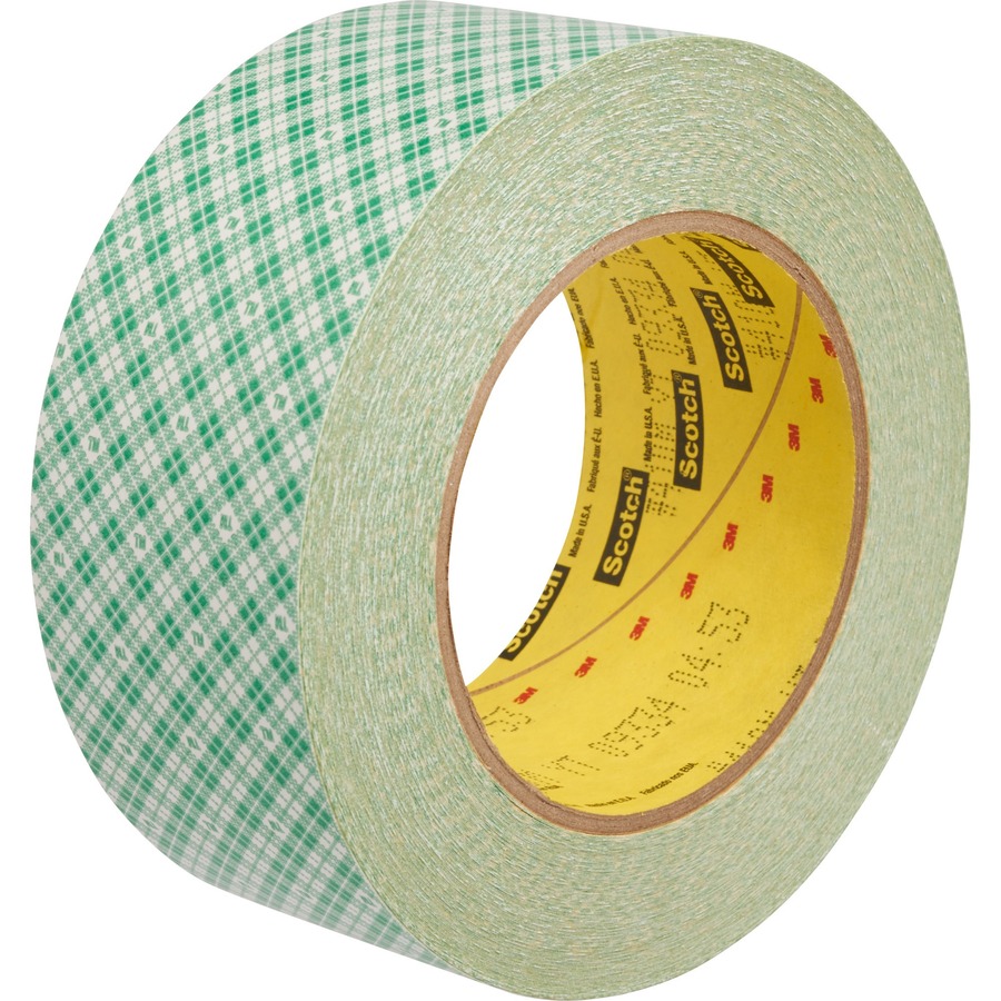 Scotch Double-Coated Paper Tape - 36 yd Length x 2" Width - 6 mil Thickness - 3" Core - Kraft - Rubber Backing - 1 / Roll - Natural