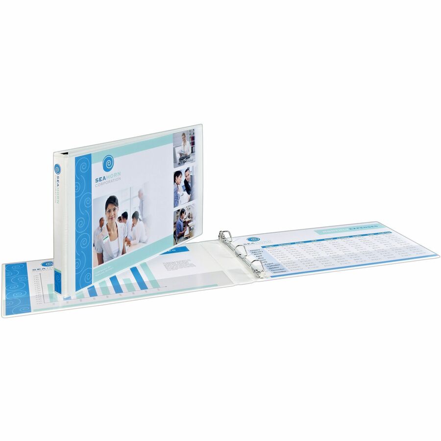 Avery® Heavy-Duty View Binder - 3" Binder Capacity - Tabloid - 11" x 17" Sheet Size - 635 Sheet Capacity - Slant Ring Fastener(s) - 2 Pocket(s) - Polypropylene - Recycled - Pocket, Heavy Duty - 1 Each