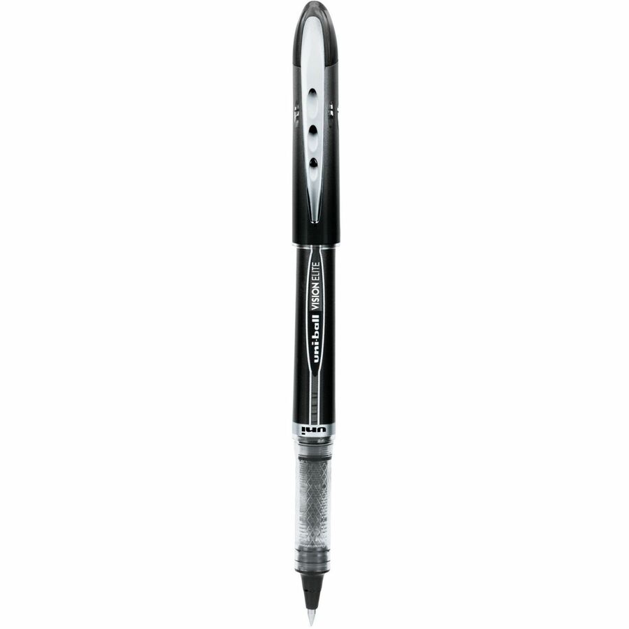 uniball™ Vision Elite Rollerball Pen - Micro Pen Point - 0.5 mm Pen Point Size - Black - 1 Each