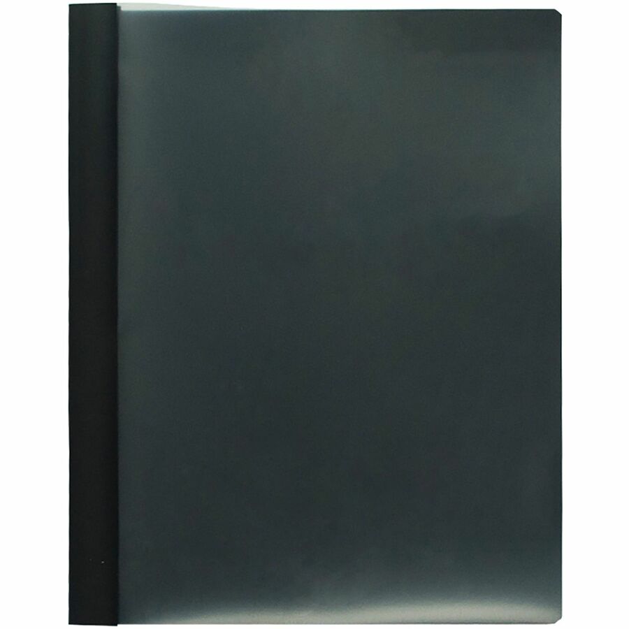 Business Source Letter Report Cover - 1/2" Folder Capacity - 8 1/2" x 11" - 100 Sheet Capacity - 3 x Prong Fastener(s) - Black - 25 / Box