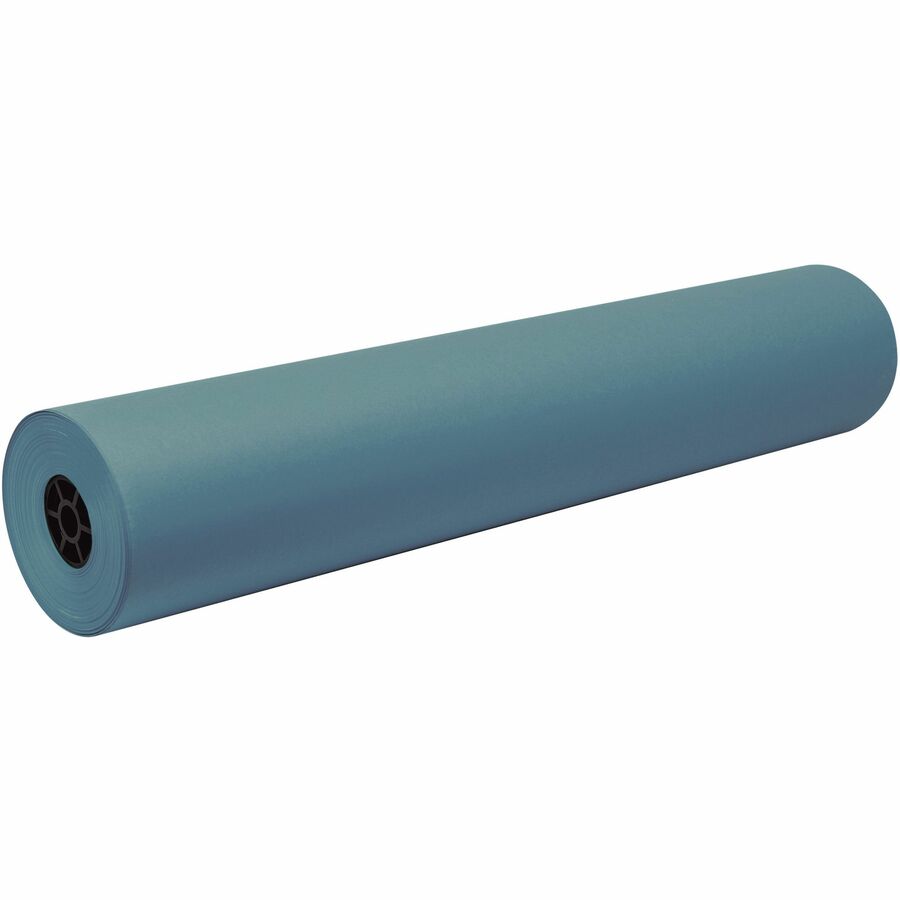 Decorol Flame Retardant Art Paper Roll - Art Project, Mural, Collage, Bulletin Board - 7.13"Height x 36"Width x 1000 ftLength - 1 / Roll - Sky Blue - Sulphite