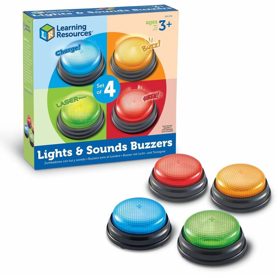 Learning Resources Lights & Sounds Buzzers Set - Theme/Subject: Learning - Skill Learning: Sound, Game - 3  - 1 Each