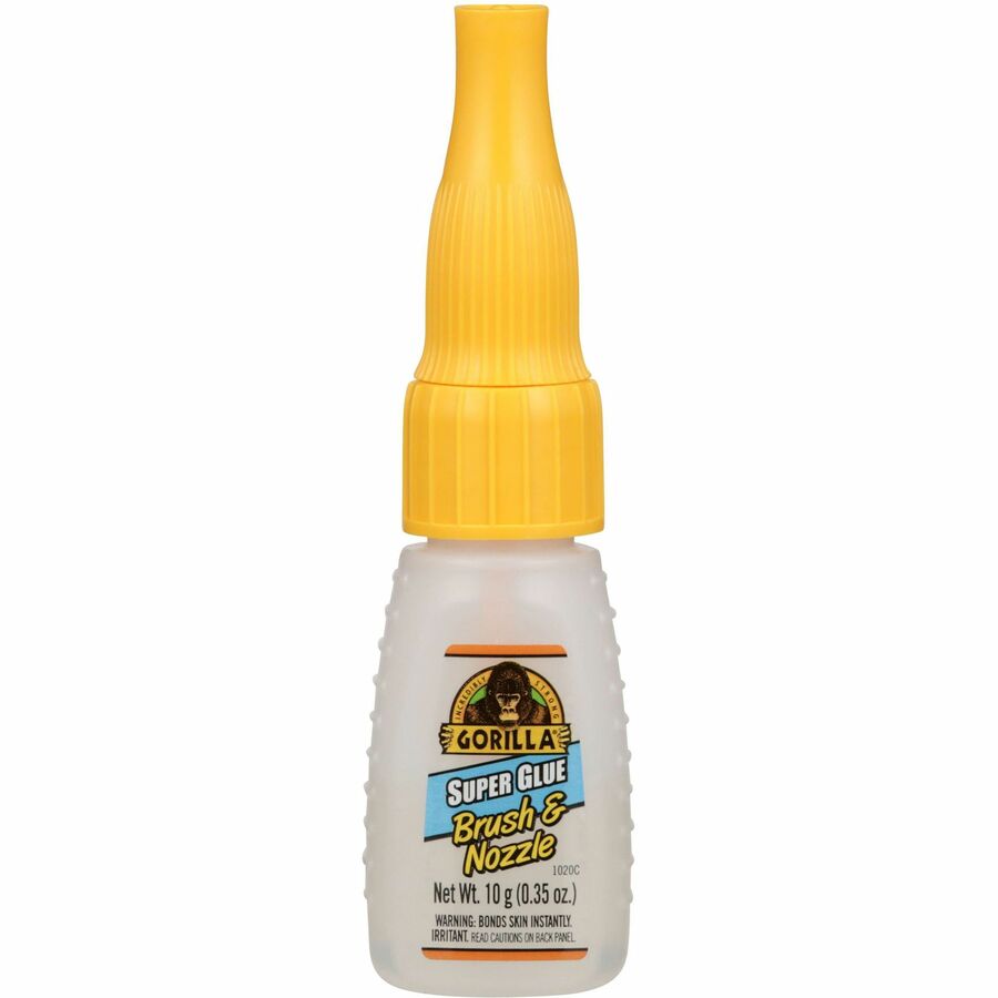 Gorilla Brush & Nozzle Super Glue - 0.35 oz - 1 Each - Clear
