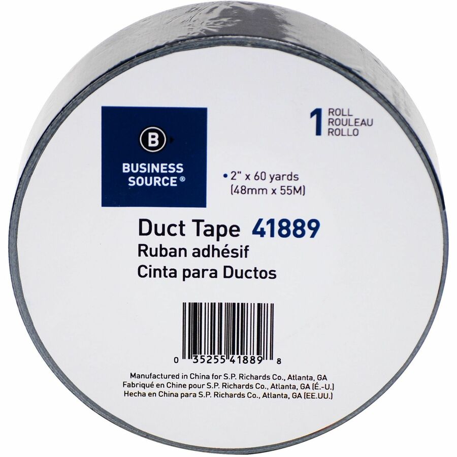 Business Source General-purpose Duct Tape - 60 yd Length x 2" Width - 9 mil Thickness - 1 / Roll - Black