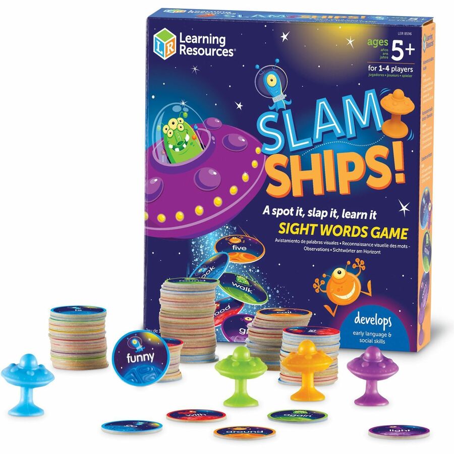 Learning Resources Slam Ships! Sight Words Game - Theme/Subject: Learning - Skill Learning: Sight Words, Word Recognition, Reading, Vocabulary, Spelling - 5-8 Year