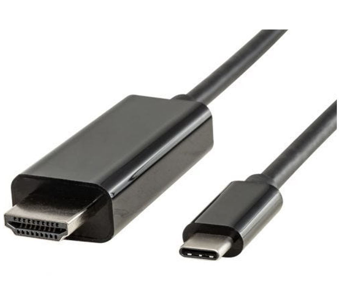 8ware 2m USB 3.1 Type C (USB-C) to HDMI Cable Male to Male for Monitor, TV, Projector Apple MacBook Chromebook Samsung Galaxy S8 