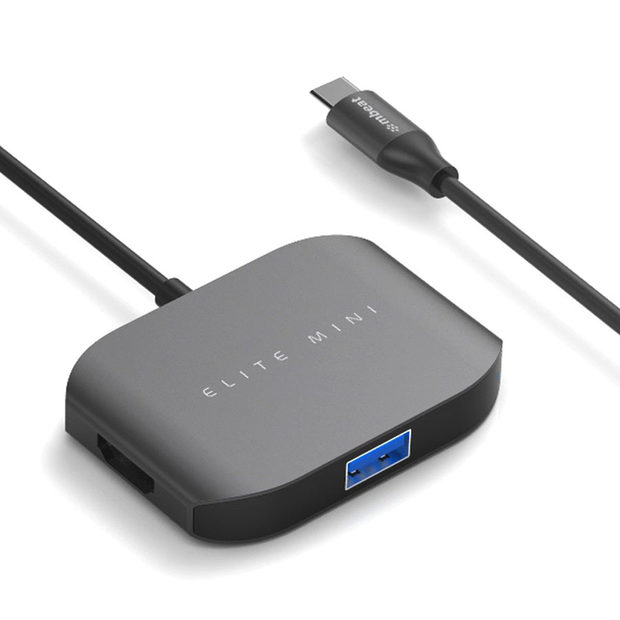 (LS) mbeat USB-C Multi-port Adapter (HDMI   USB 3.01   USB 2.01) - Space Grey, Aluminium Design 4K high resolution Data Transfer Rate: Max up to 5Gb