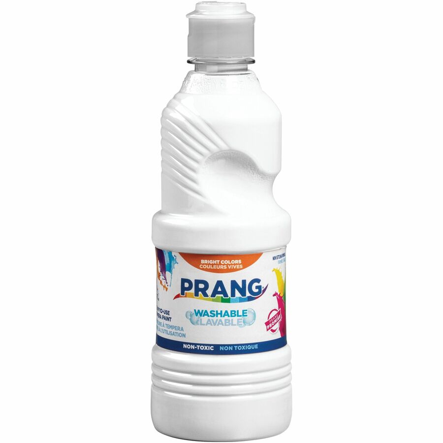Prang Washable Paint - 16 fl oz - 1 Each - White