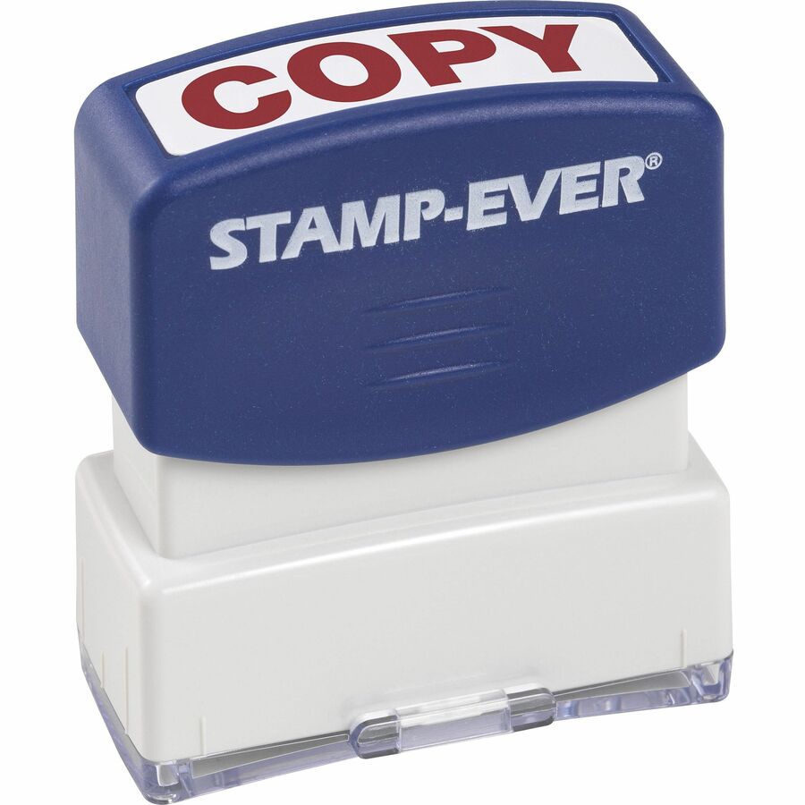 Trodat COPY 1-color Message Stamp - Message Stamp - "COPY" - 0.56" Impression Width x 1.69" Impression Length - Red - 1 Each