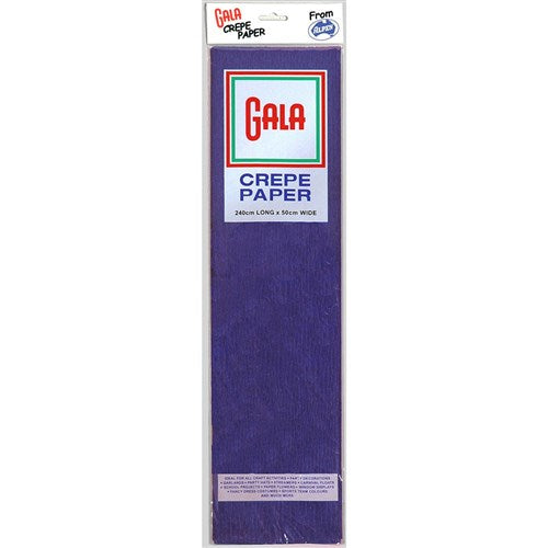 Alpen Gala Crepe Paper 240 x 50cm National Blue Pack Of 12