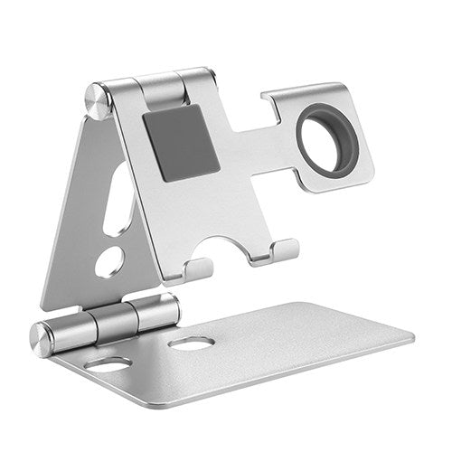 Brateck 2 in 1 Foldable Cell Phone and Smartwatch Stand (6.5''),Apple Watch Series 5/4/3/2/1,Apple Watch Studio/Herms/Edition (LS)