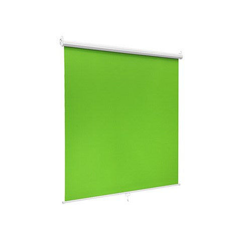 Brateck 92'' Wall-Mounted Green Screen Backdrop Viewing Size(WxH):150180cm, Wrinkle-Resistant Green Screen, Interval Auto-Lock Mechanism (LS)