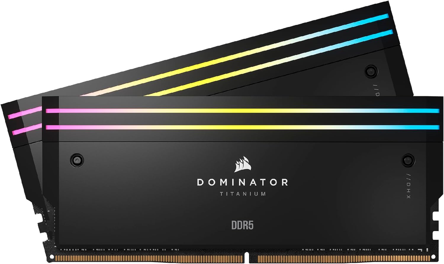 Corsair DOMINATOR TITANIUM RGB 32GB (2x16GB) DDR5 DRAM 7200MT/s CL34 Intel XMP Memory Kit  Black