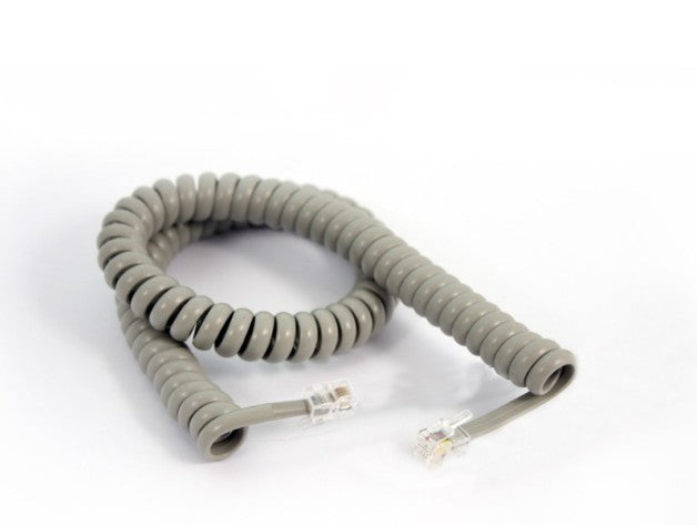 Fanvil curly cord for V67/V65 series headset, curvegray