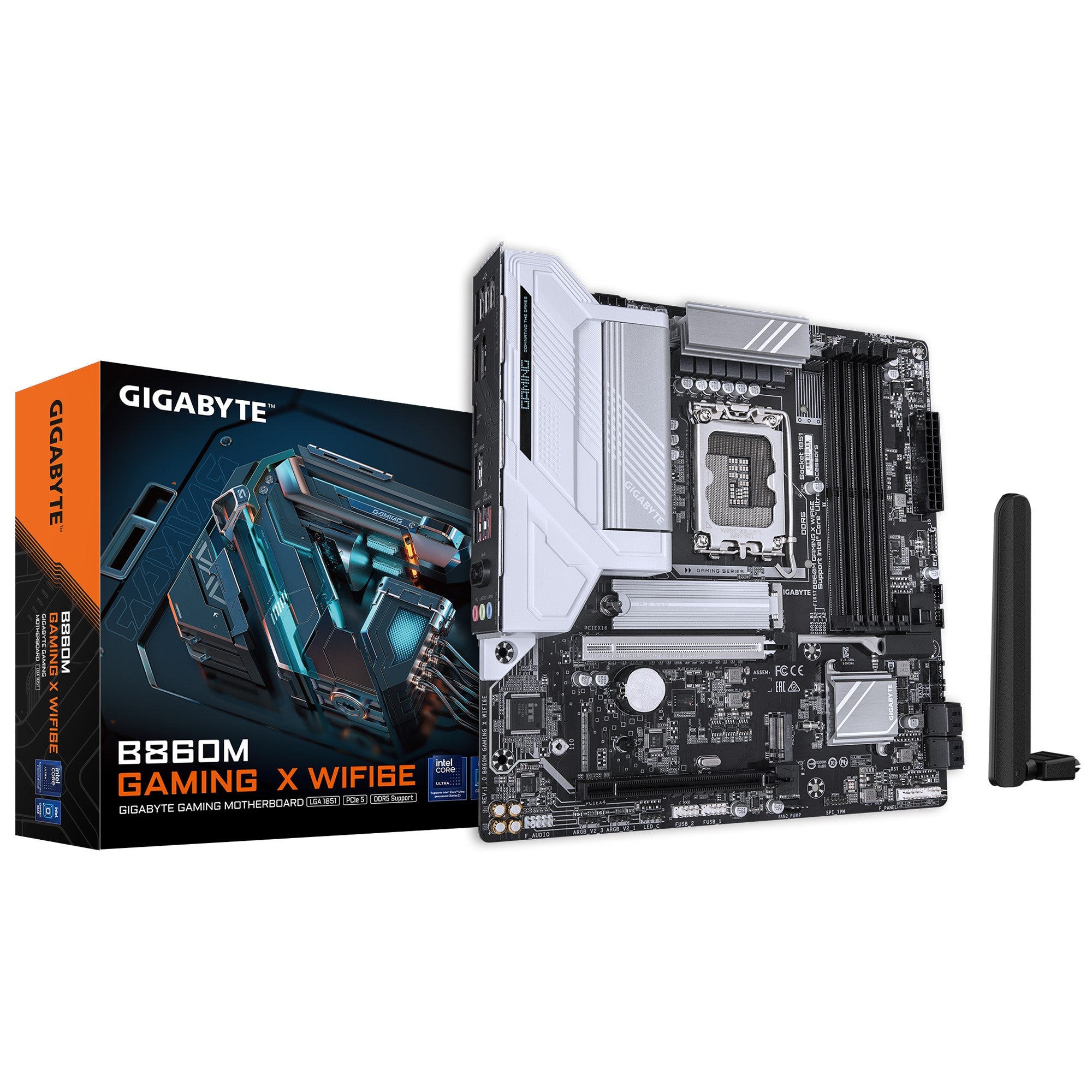 Gigabyte M/B B860M GAMING X WIFI6E 1.0, Intel  B860, 4 x DDR5 up to 256 GB, 1x HDMI, 2 x PCI Express x16, 2 x M.2, 4 x SATA, 6x USB 3.2