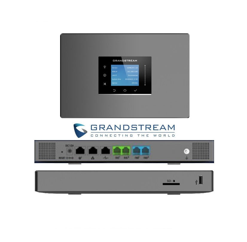 Grandstream UCM6302 IP PBX Supporting 2x FXO, 2x FXS Ports, 1000 Users,  H.264/H.263/ H.263 /H.265/VP8 Video Codec