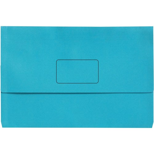 Marbig Slimpick Manilla Document Wallet A3 30mm Gusset Marine