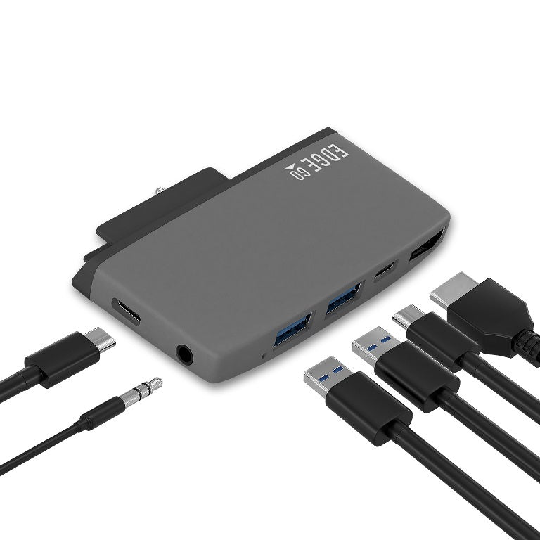 mbeat  Edge Go Multifunction USB- C Hub for Microsoft Surface Go USB 3.0 Data x 2, USB-C Data x 1, HDMI, 3.5mm Audio, USB-C PD pass through charge)