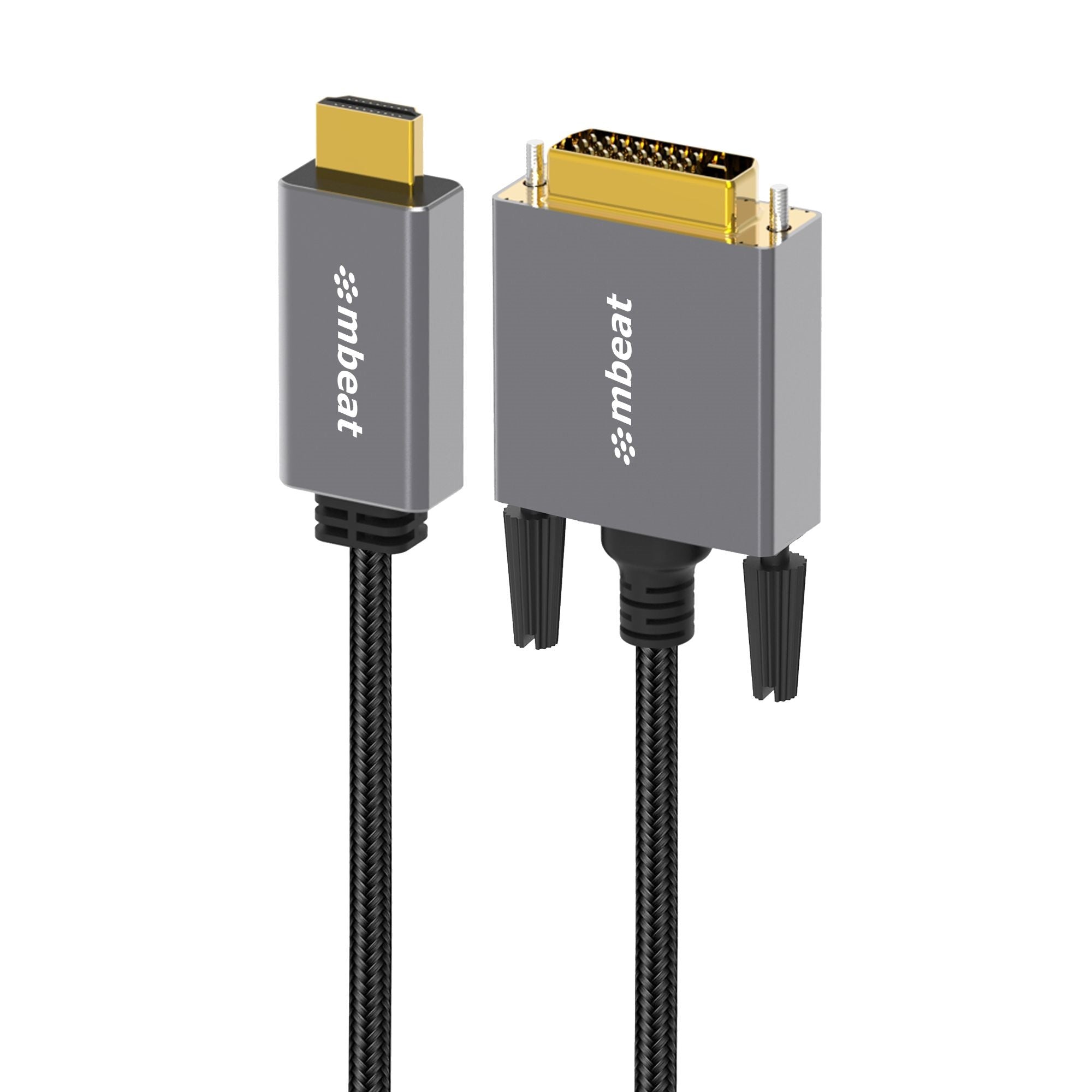 mbeat Tough Link 1.8m HDMI to DVI Cable  Up to 1080p@60Hz (19201080)  Cable Length: 1.8m Package Weight: 163g