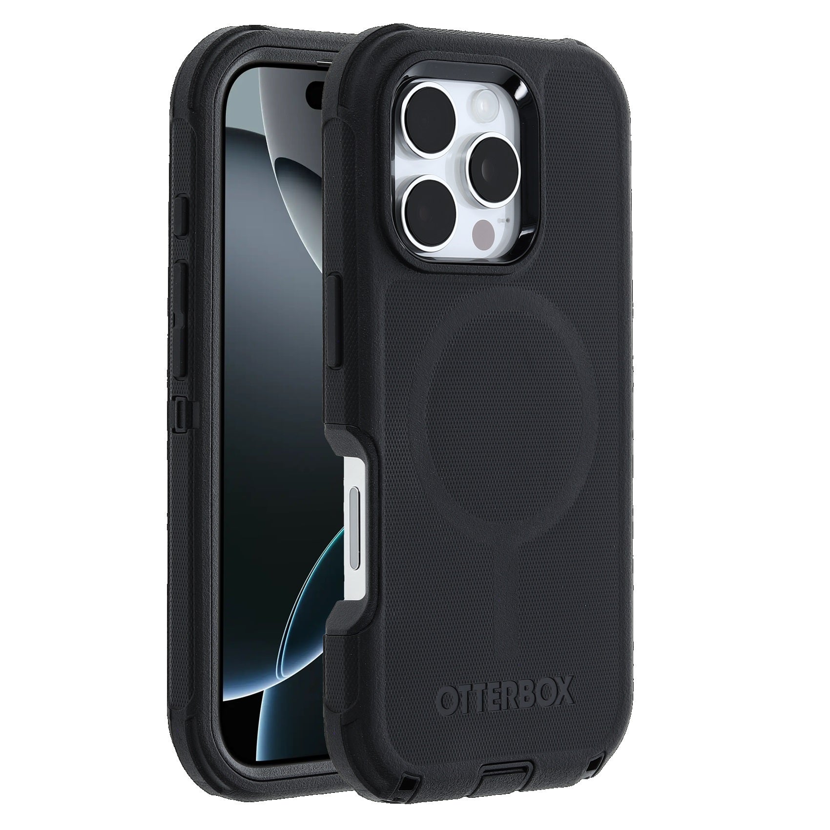 OtterBox Defender MagSafe Apple iPhone 16 Pro Max (6.9') Case Black - (77-95989), DROP  7X Military Standard, Tri-Layer,Port Covers, 7 Years Warranty