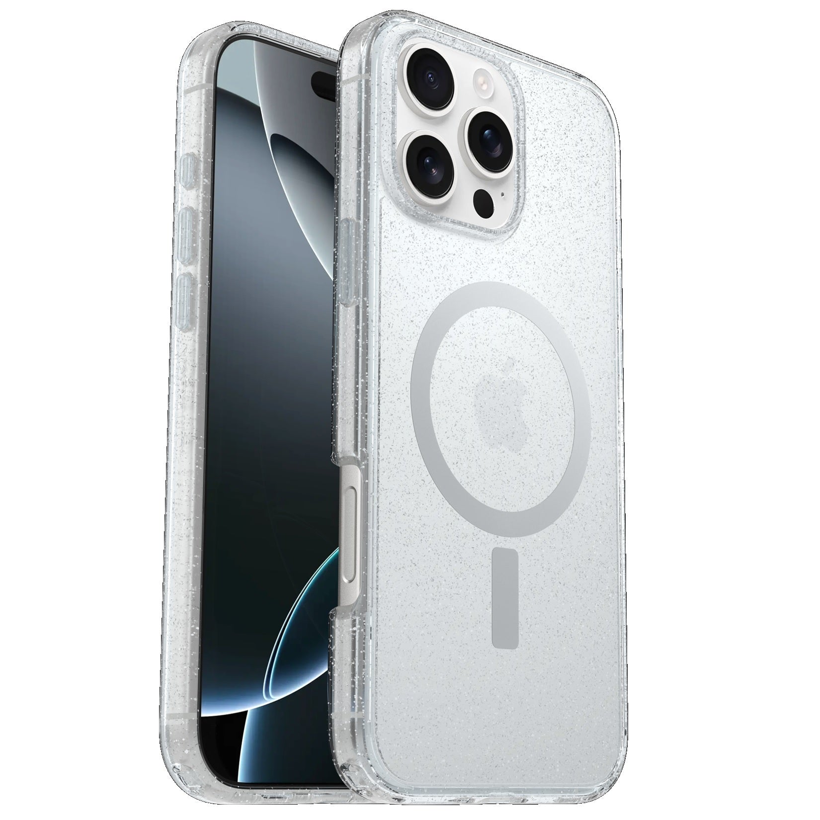 OtterBox Symmetry Clear MagSafe Apple iPhone 16 Pro Max (6.9') Case Stardust - (77-96429),Antimicrobial, DROP  3X Military Standard, 7 Years Warranty