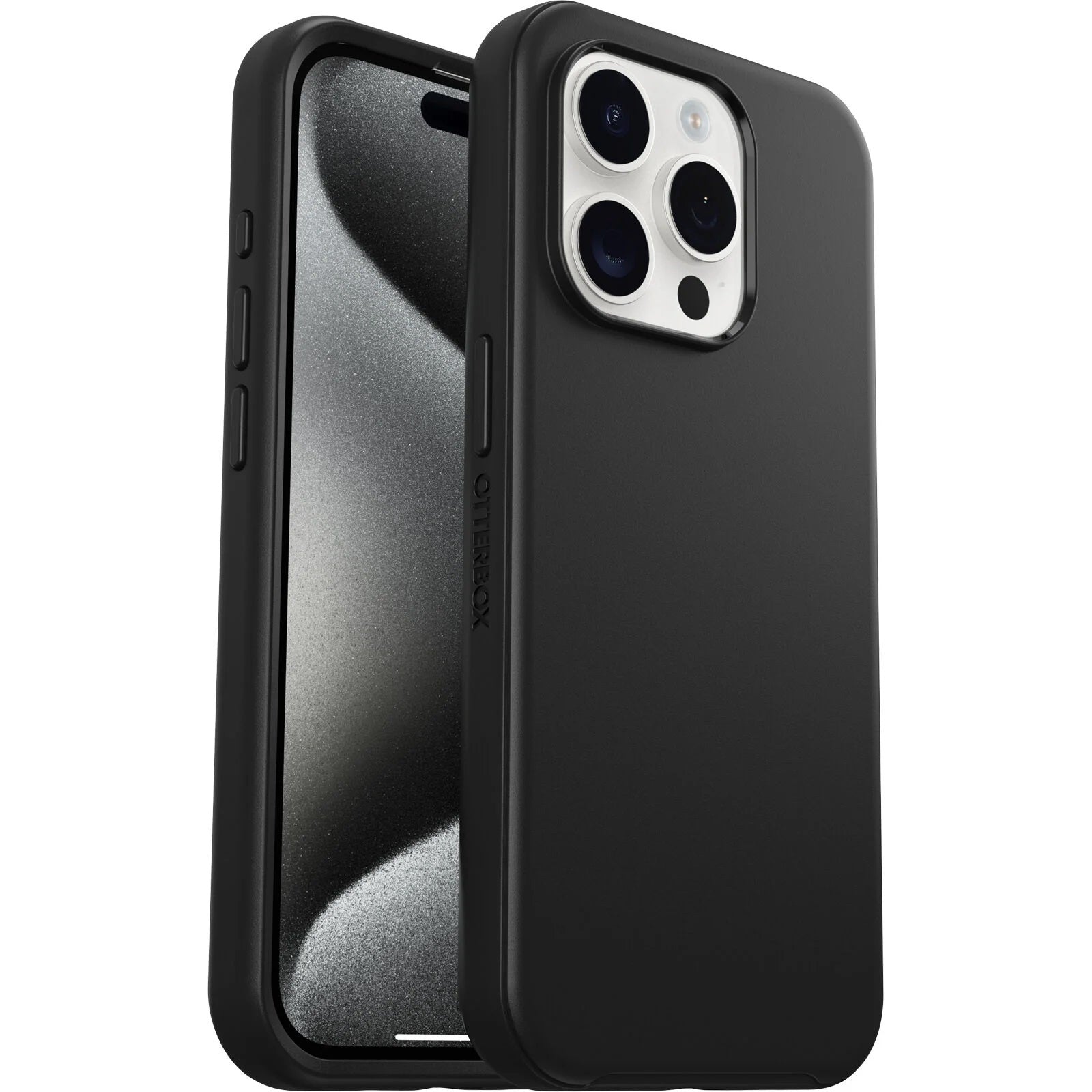 OtterBox Symmetry  MagSafe Apple iPhone 15 Pro (6.1') Case Black - (77-92836), Antimicrobial,DROP  3X Military Standard, Raised Edges,7 Years Warranty