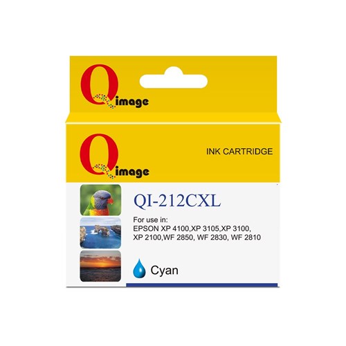 Q-Image Compatible Epson 212XL Dye Ink Cartridge High Yield Cyan