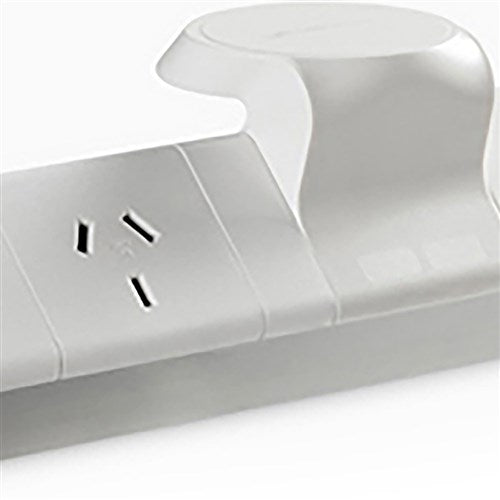 Rapidline Athena Power Rail 1 GPO   1 HeliPad White