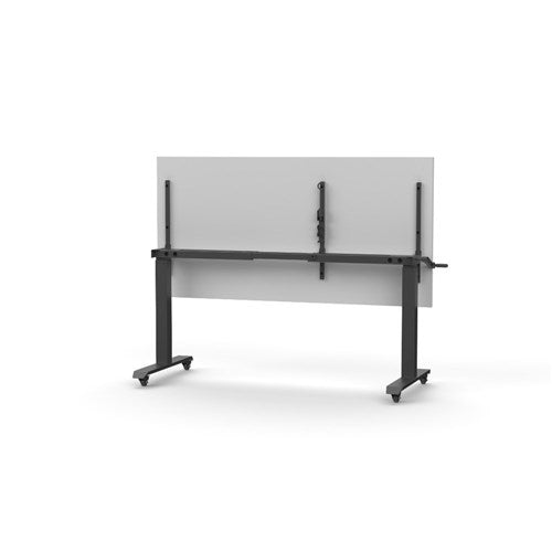Rapidline Boost Height Adjust Flip Top Table 1800W x 750D x 725-1070mmH White/Black