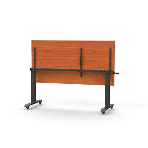 Rapidline Boost Height Adjust Flip Top Table 1800W x 900D x 725-1070mmH Cherry/Black