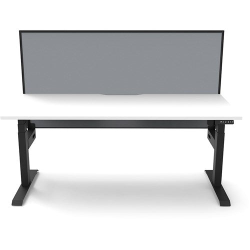 Rapidline Boost Light Single Sided Workstation Screen 1500W x 750D x 1330mmH White/Black
