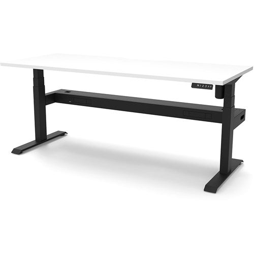 Rapidline Boost Light Single Sided Workstation   Tray 1500W x 750D x 1270mmH White/Black