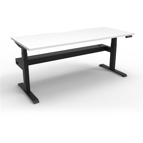 Rapidline Boost  Single Sided Workstation   Cable Tray 1500W x 750D x 1270mmH White/Black
