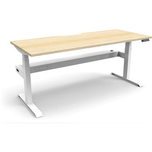 Rapidline Boost  Single Sided Workstation   Cable Tray 1800W x 750D x 1270mmH Oak/White