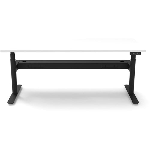 Rapidline Halo  Single Sided Workstation   Cable Tray 1200W x 750D x 1270mmH White/Black