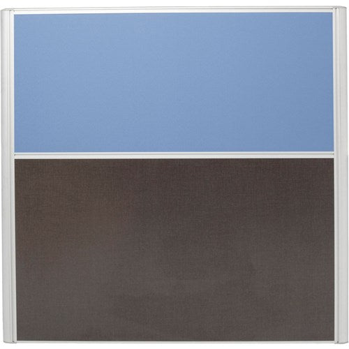 Rapidline Rapid Screen 1200W x 30D x 1250mmH Blue Fabric / Ironstone Base