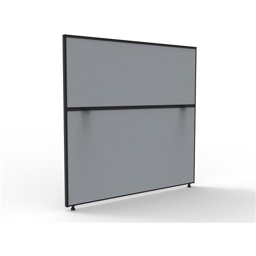 Rapidline SHUSH30  Screen 1500W x 30D x 1200mmH Black Frame Grey Pinnable Fabric