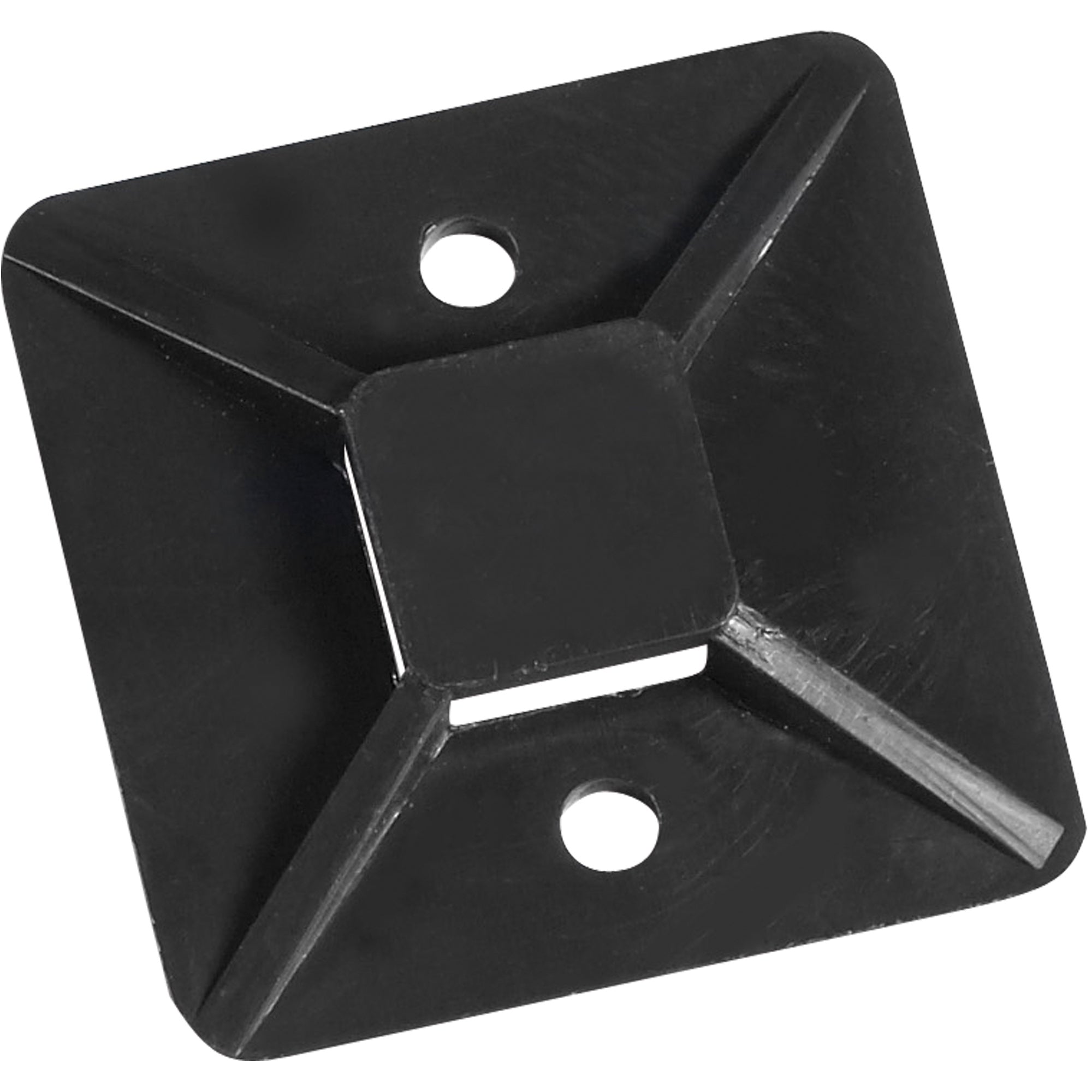 1 1/2 x 1 1/2" Black Cable Tie Mounts (CTM15B) Case Of 100