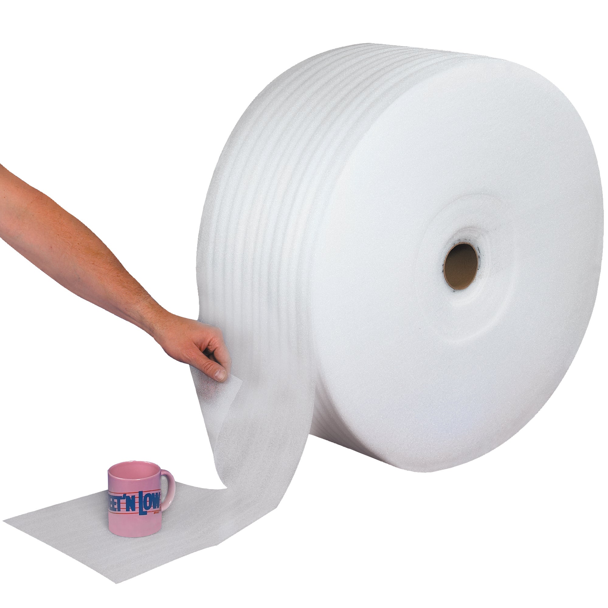 1/16" x 12" x 900' Parcel Ready Perforated Air Foam Roll (FWUPS116S12P) Each