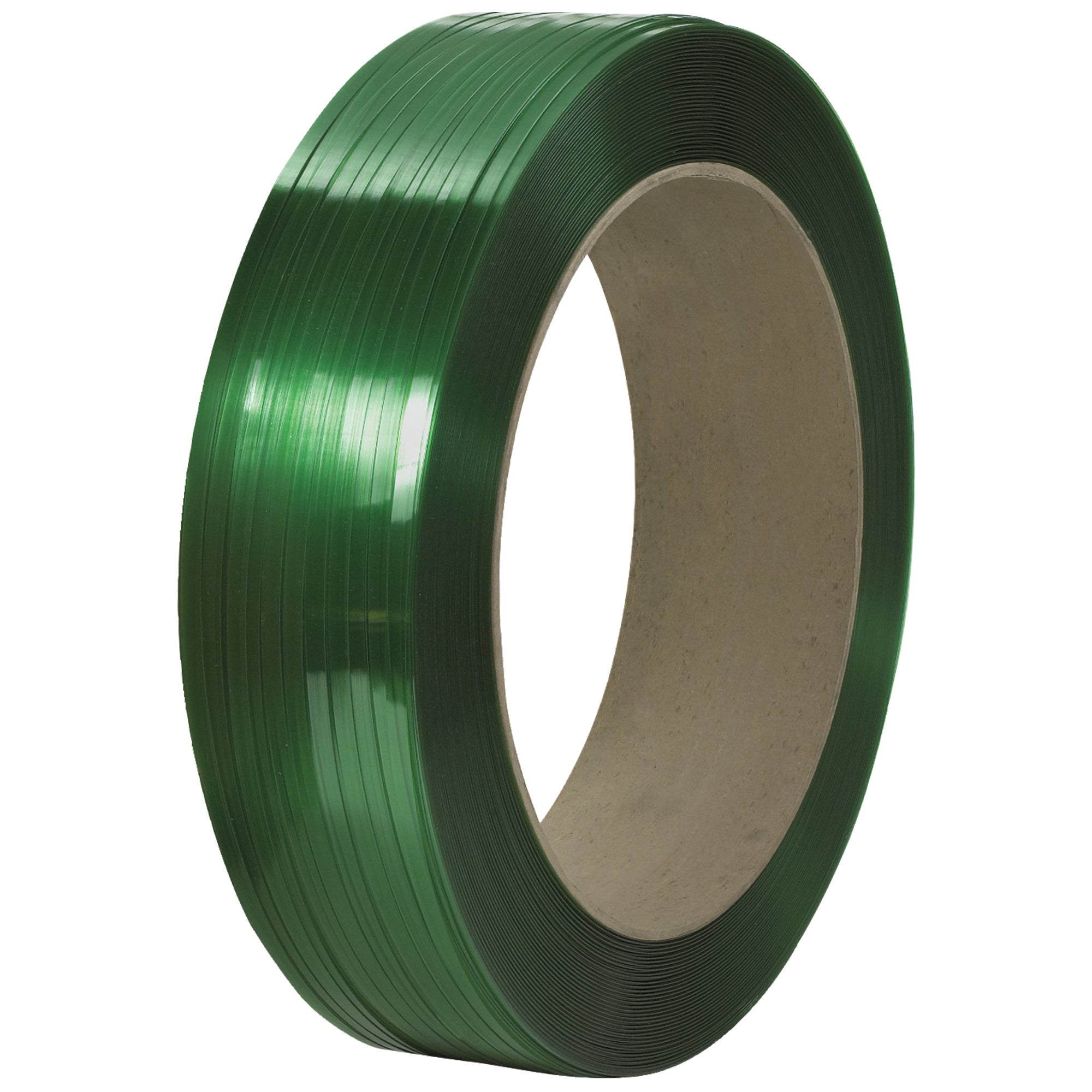 1/2" x 6500' - 16 x 6" Core Signode Comparable Polyester Strapping - Smooth (PS5942) Coil   Of 1