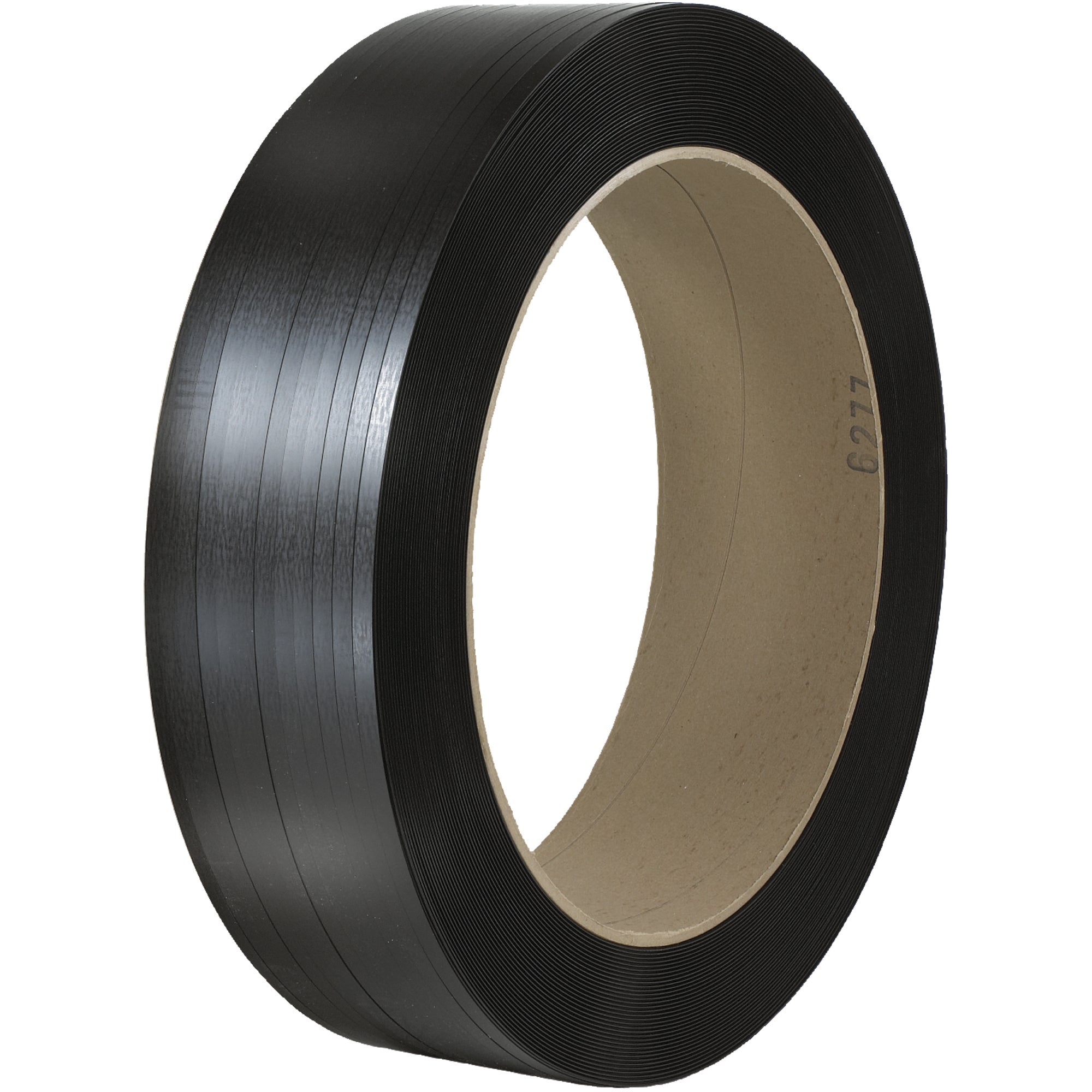 1/2" x 8000' - 16 x 6" Core Hand Grade Signode Comparable Polypropylene Strapping - Smooth (PSH816) Coil   Of 1