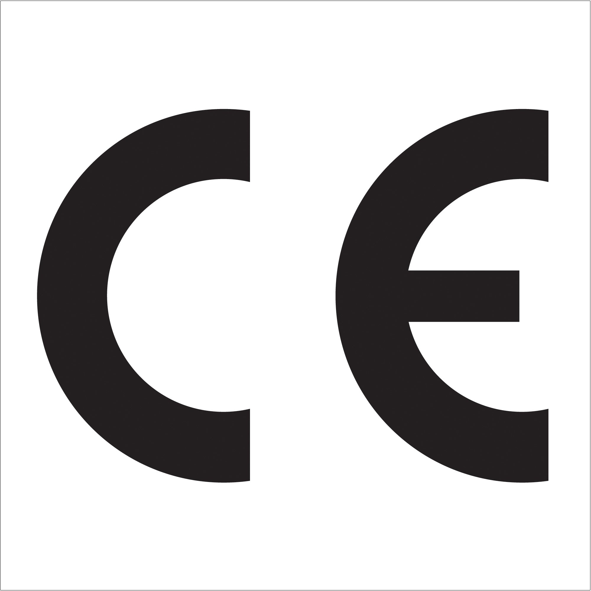 1 x 1" - "C E" Regulated Labels (DL1378) Roll Of 500