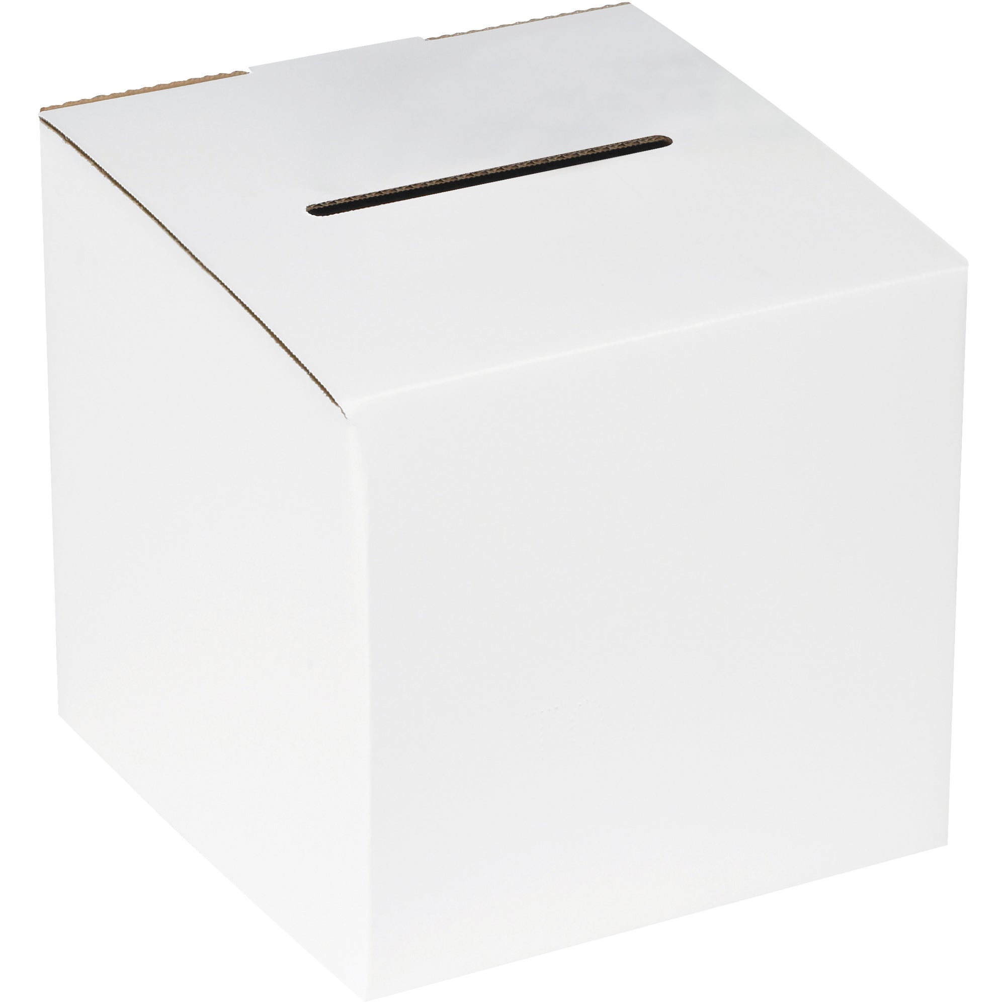 10 x 10 x 9-10" White Ballot Box (MBALLOT) Bundle Of 10