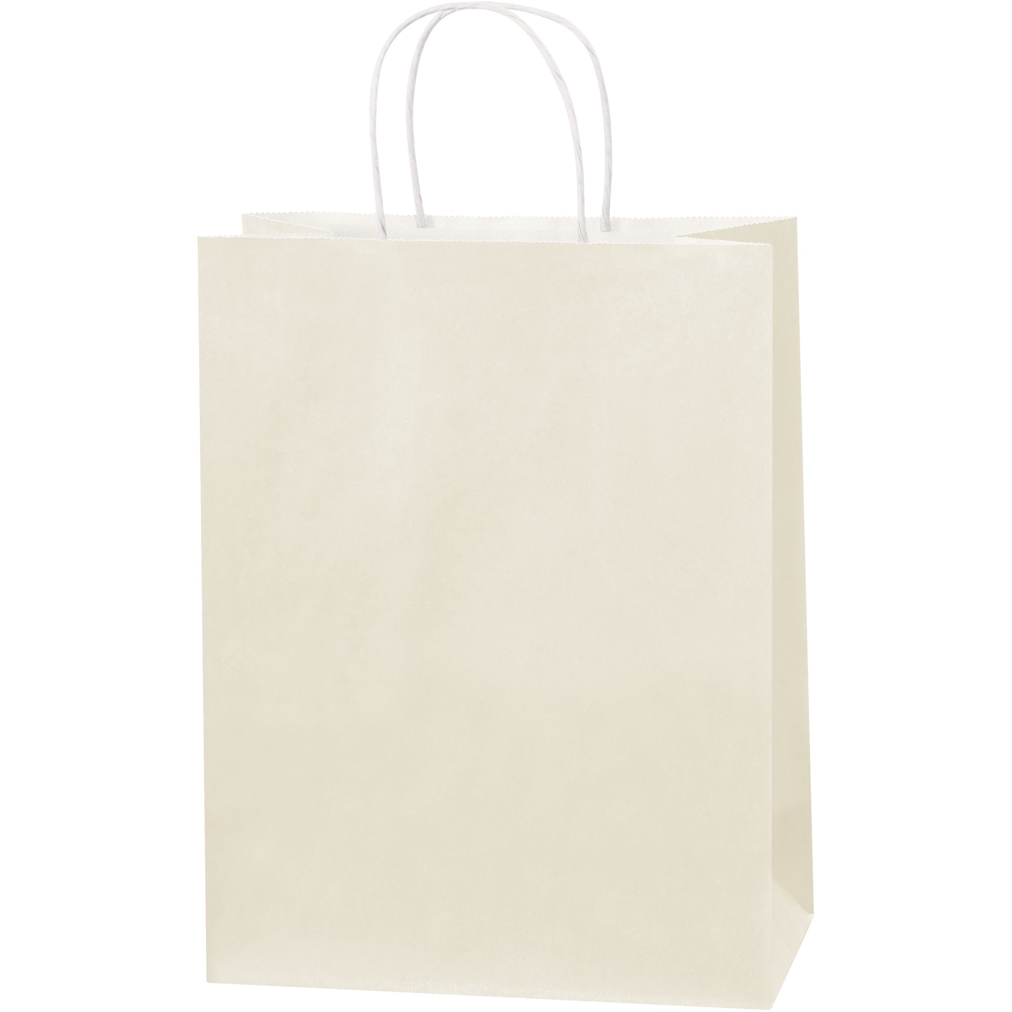 10 x 5 x 13" French Vanilla Tinted Shopping Bags (BGS104FV) Case Of 250