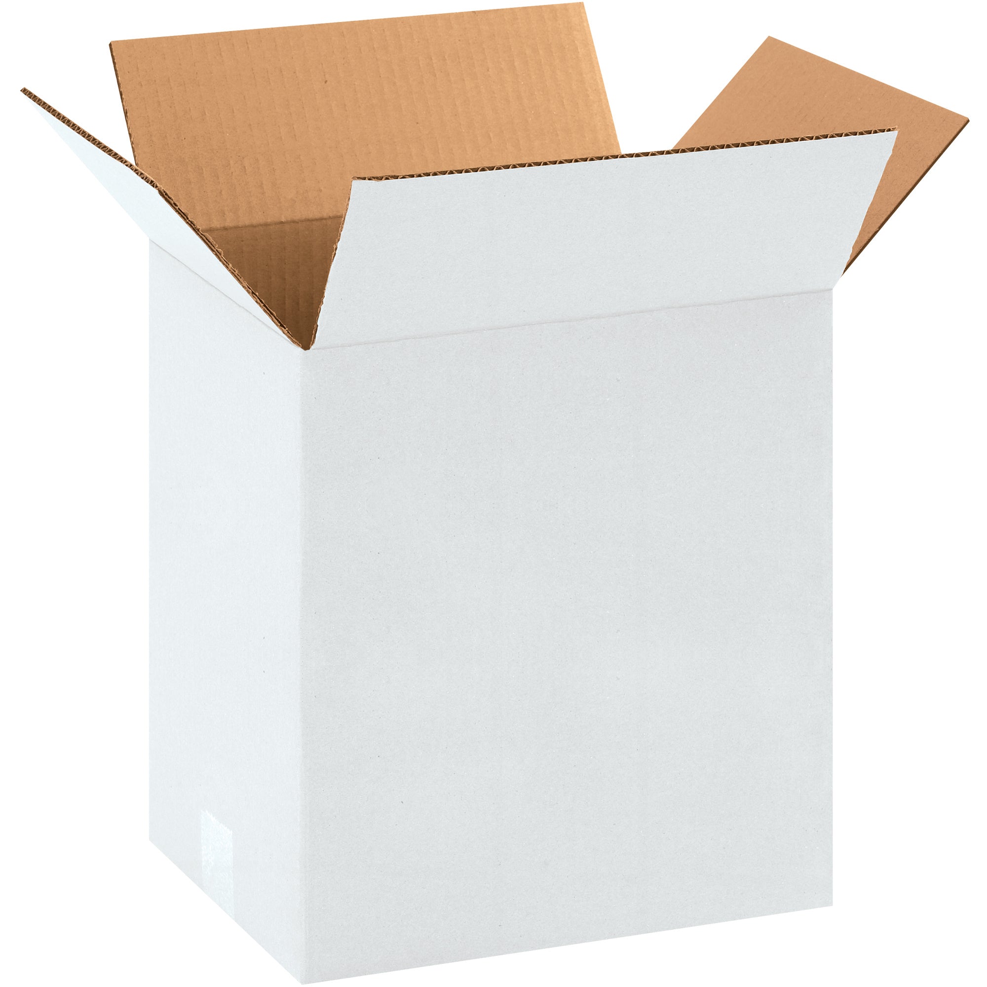 11 1/4 x 8 3/4 x 12" White Corrugated Boxes (11812W) Bundle Of 25